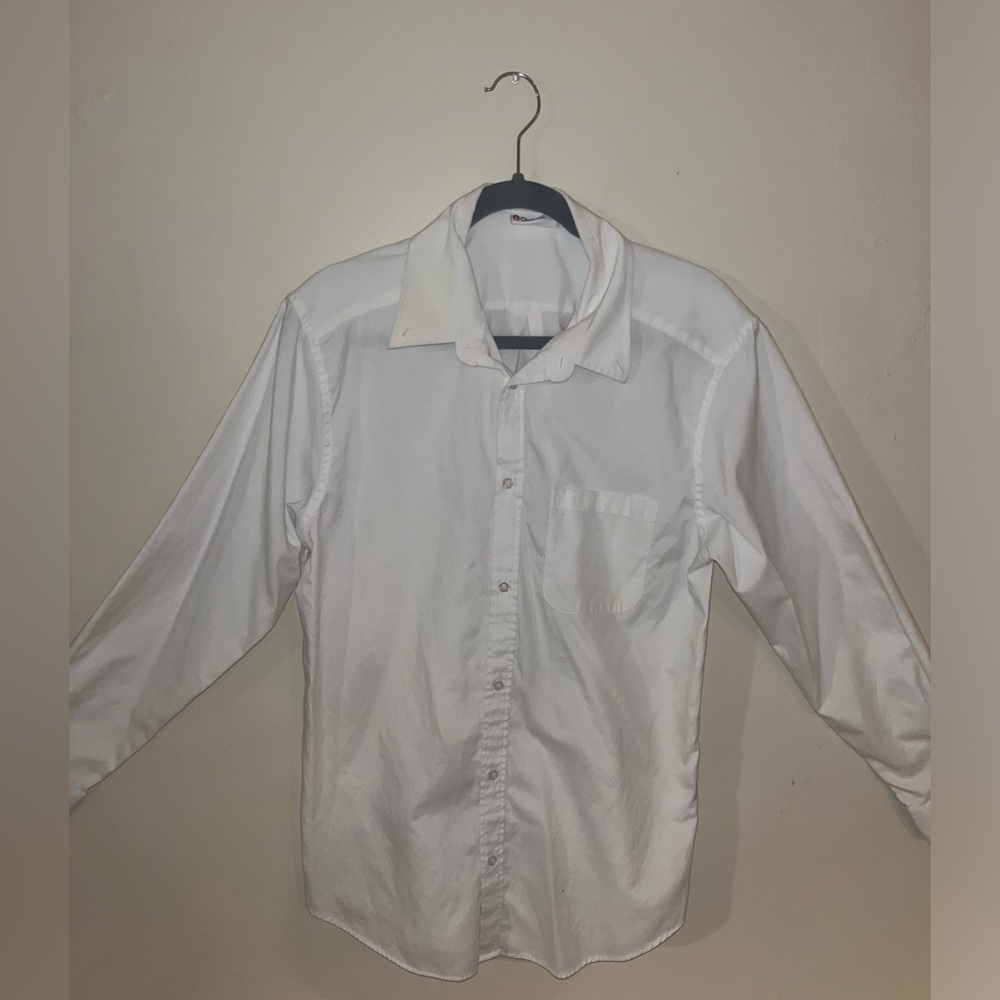 White Mens Dress Shirt Size Medium